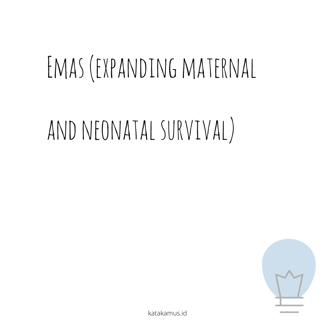 gambar EMAS (Expanding Maternal and Neonatal Survival)
