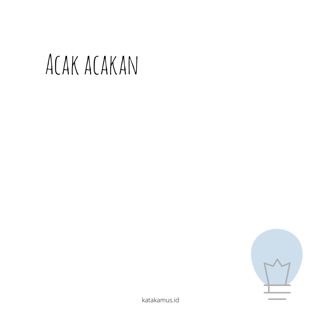 gambar acak-acakan