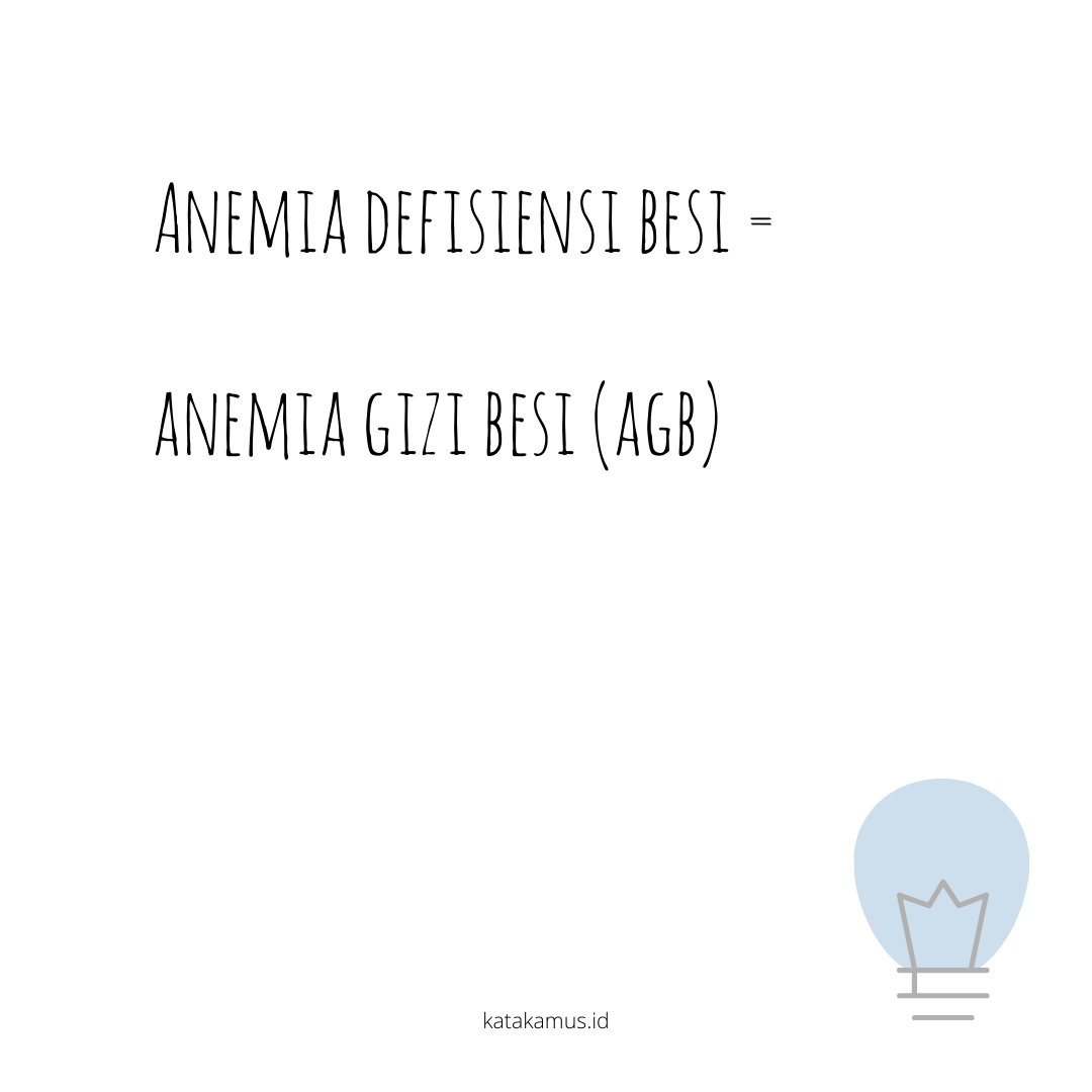 gambar Anemia defisiensi besi = Anemia Gizi Besi (AGB)