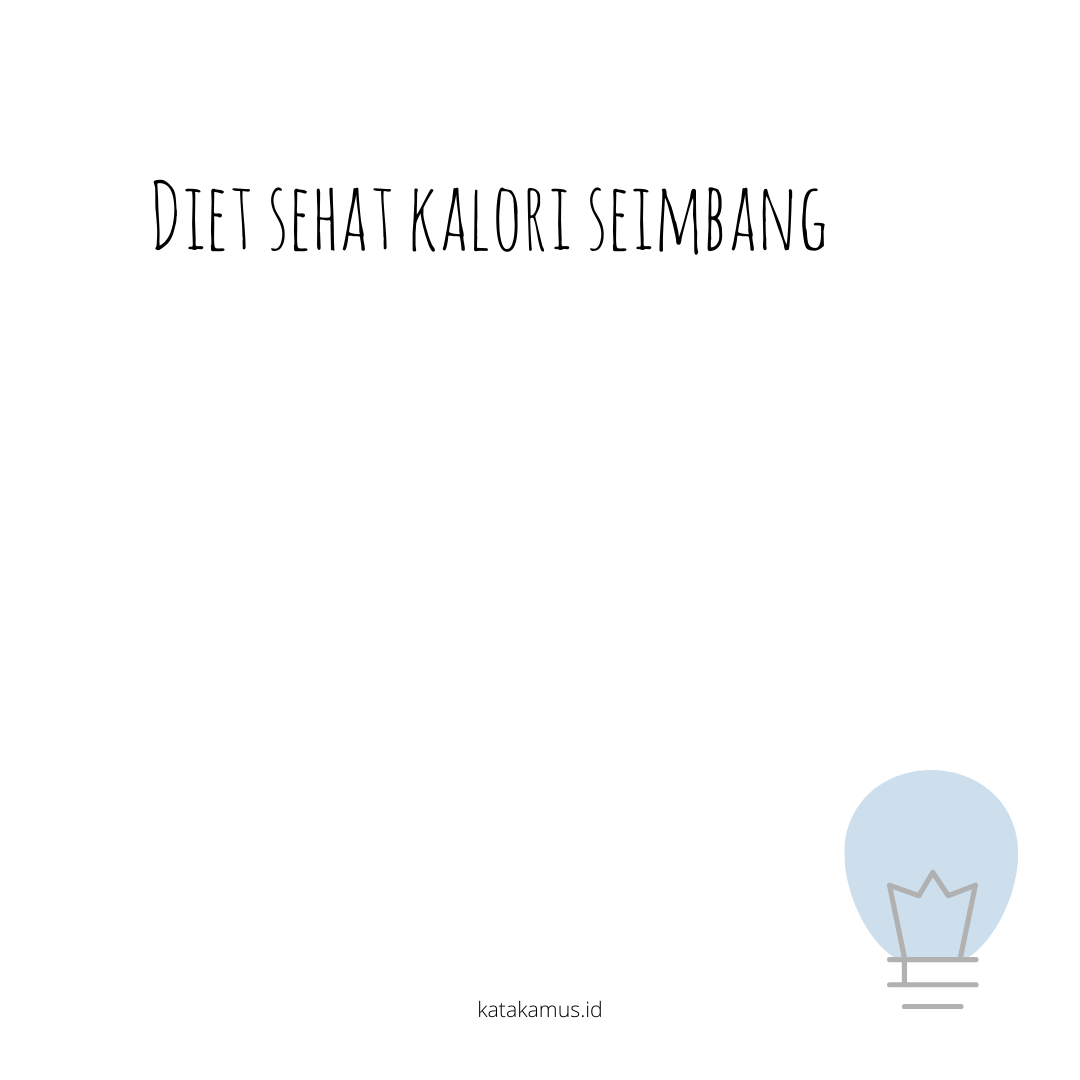 gambar Diet sehat kalori seimbang
