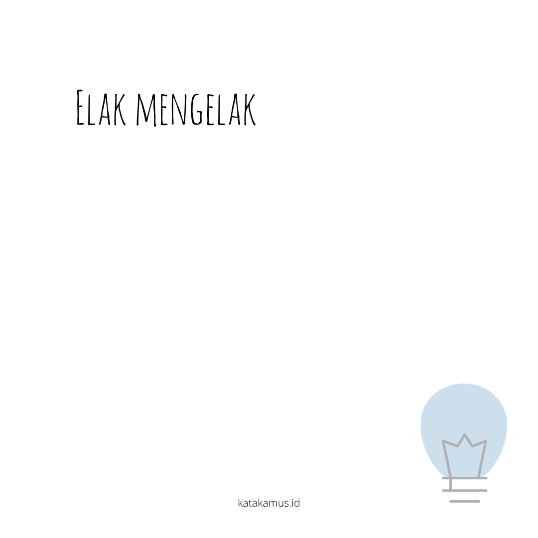 gambar elak, mengelak