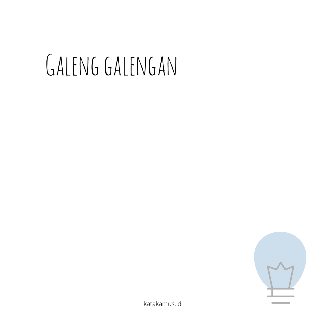 gambar galeng, galengan