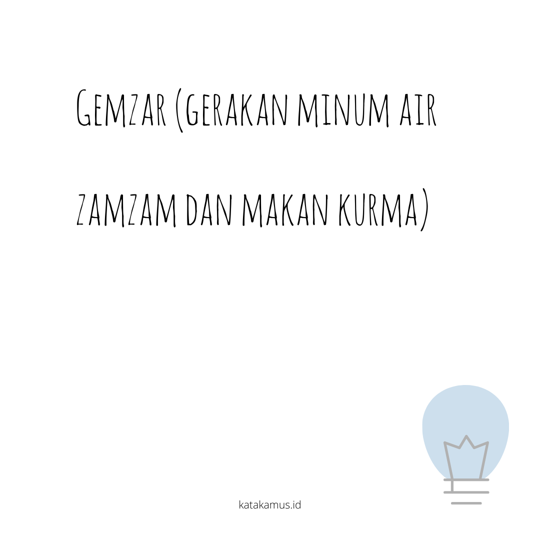 gambar GEMZAR (Gerakan Minum Air Zamzam dan Makan Kurma)