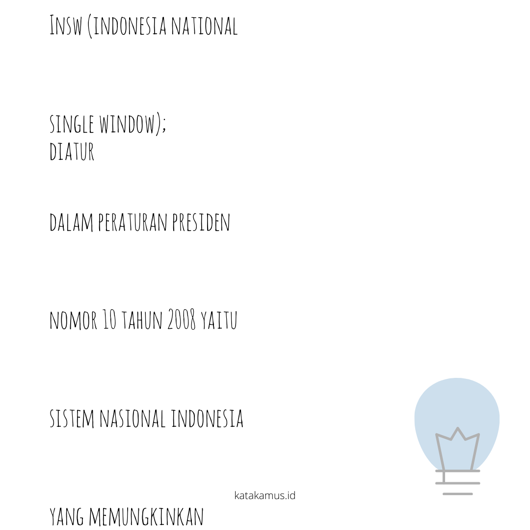 gambar INSW (Indonesia National Single Window)