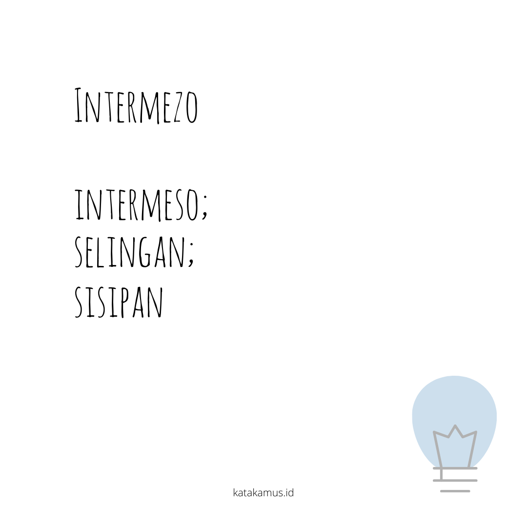 gambar intermezo - intermeso