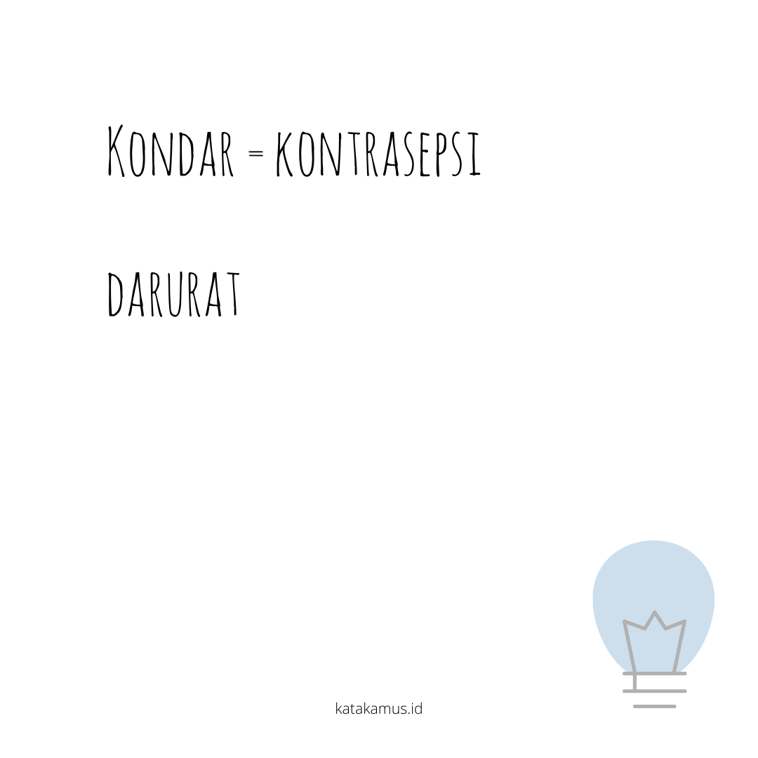 gambar Kondar = Kontrasepsi darurat