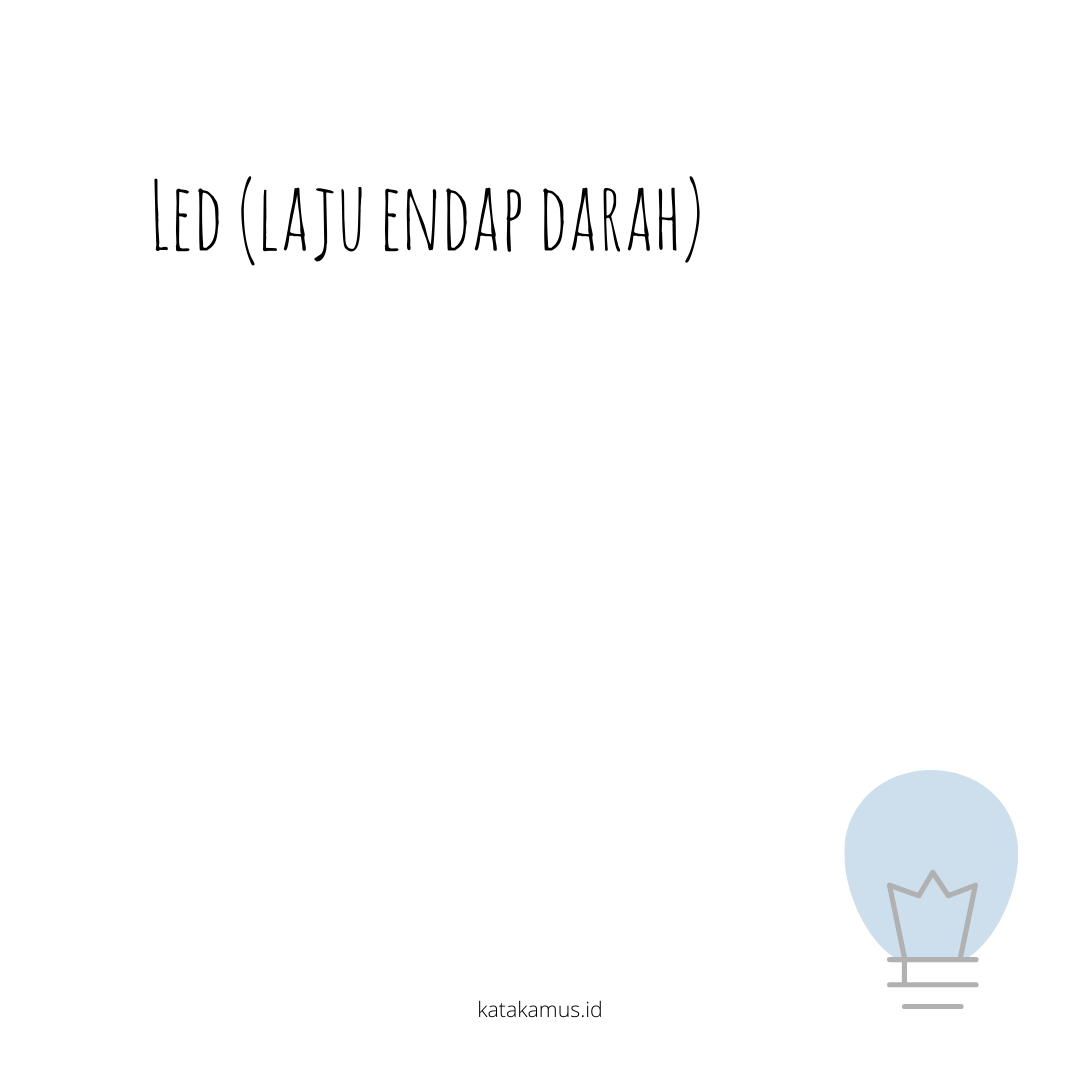 gambar LED (Laju endap darah)