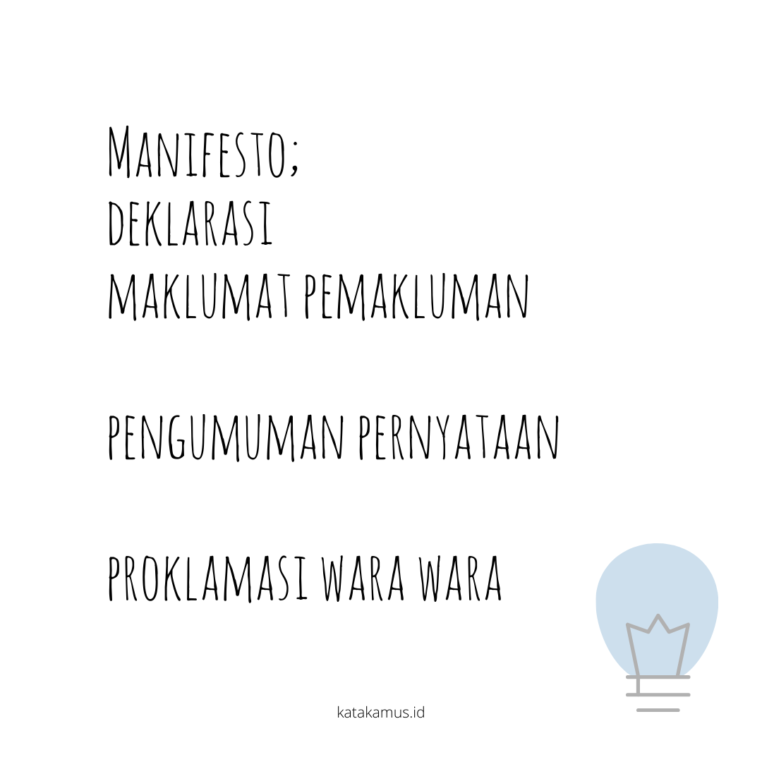 gambar manifesto