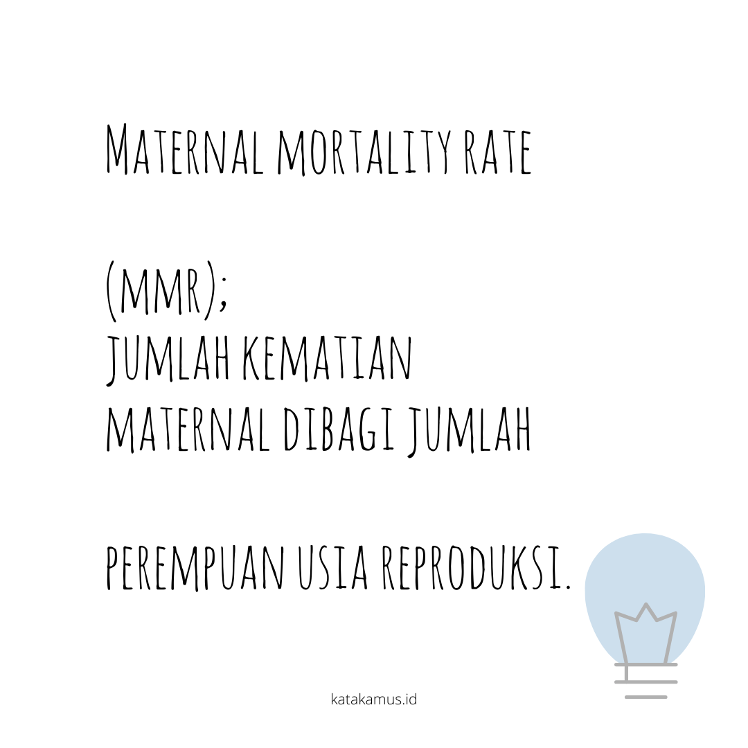 gambar Maternal Mortality Rate (MMR)