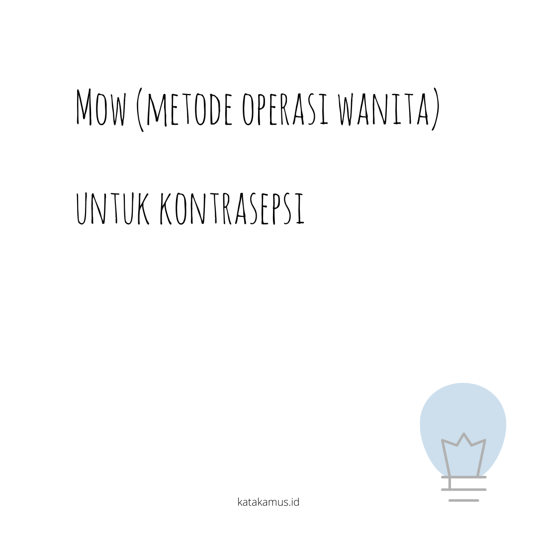 gambar MOW (Metode Operasi Wanita) untuk kontrasepsi