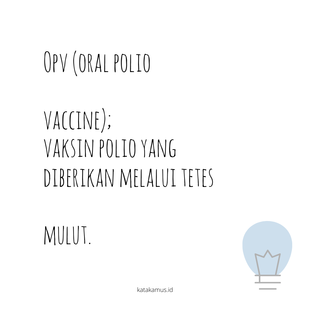 gambar OPV (Oral Polio Vaccine)
