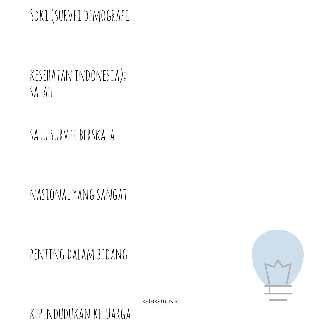 gambar SDKI (Survei Demografi Kesehatan Indonesia)