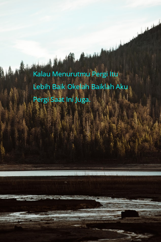 Foto Kata Aku Pergi - Tulisan Petuah